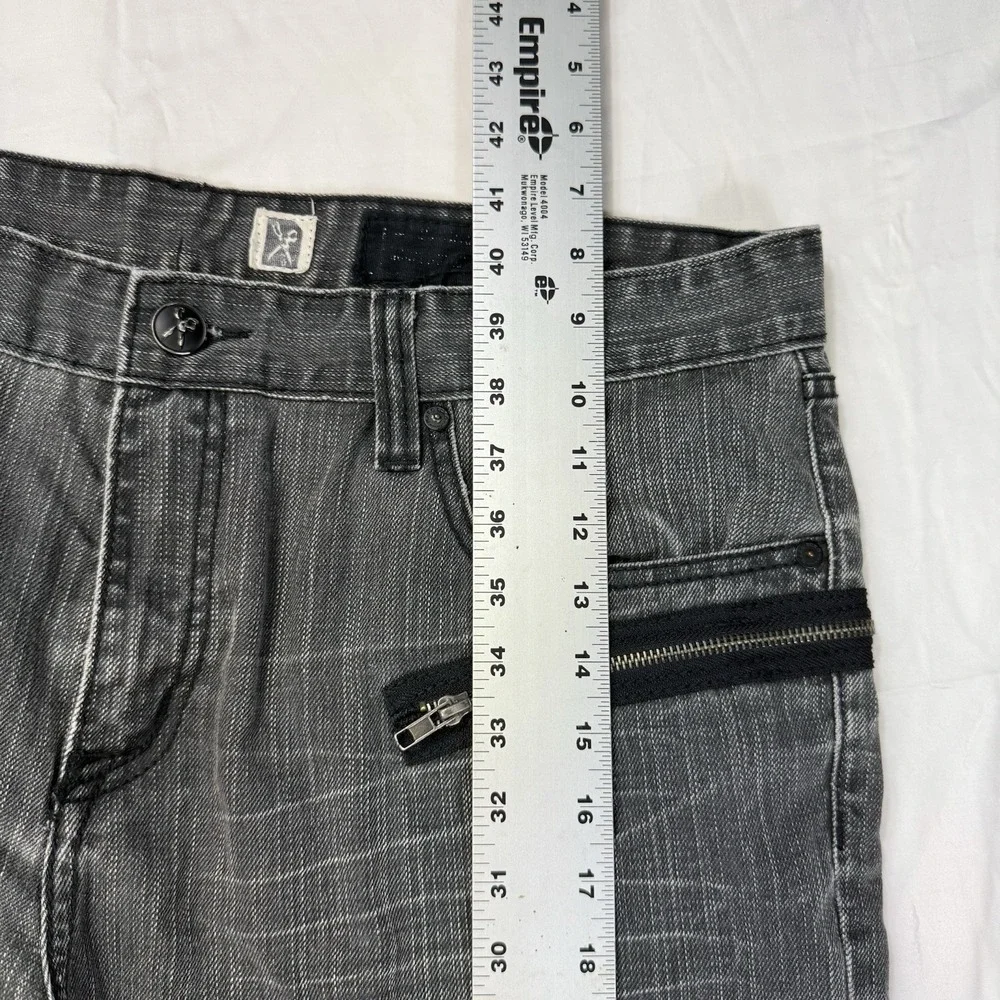 VTG Marc Ecko Jeans Cut and Sew Black Denim Men's 38x30 Straight Grunge Designer